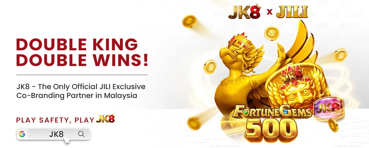 JK8 promotional banner 7 - Online casino Malaysia