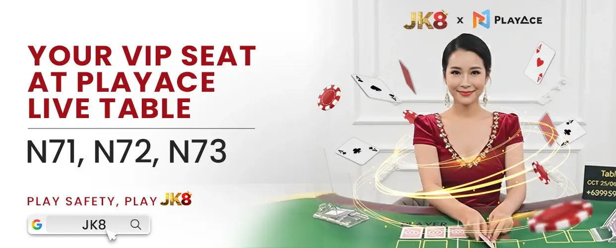 JK8 promotional banner 8 - Online casino Malaysia